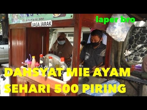 MIE AYAM JAMUR MAS NO DAHSYAT SEHARI 500 PIRING