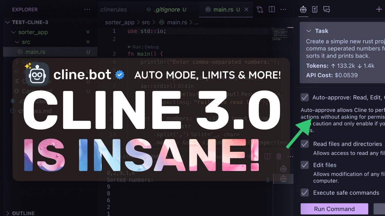 Cline 3.0 (Upgraded): This is the ULTIMATE AUTONOMOUS AI CODER that we need! (Auto mode, Rules, etc)