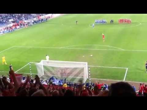 1.FC Magdeburg (1.FCM) - Hallescher FC (HFC) Elfmeterschießen Pokalhalbfinale 15.04.2015