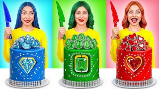 Emerald, Ruby and Diamond Girl | Cake Decorating Challenge by Super Hyper DO