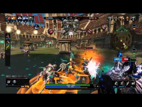 SMITE Bastet Quad Kill Feed In Arena