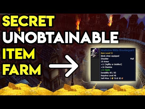 World Of Warcraft Unobtainable Item Farm