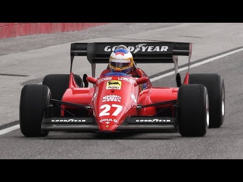 1984 Ferrari 126 C4 F1 Turbo V6 in Action - OnBoard, Turbo Sounds, Accelerations & Fly Bys!