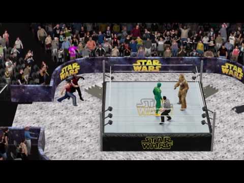 WWE 2K16 Casey jones and Kick-Ass vs Chewbecca and Darth Maul ( Match 2)