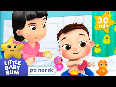 Baby Max sitt første bad | Little Baby Bum Norsk | Tegneserier og barnerim for barn