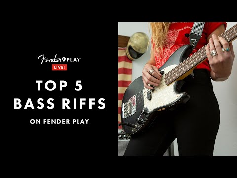 Top 5 Bass Riffs On Fender Play | Fender Play LIVE | Fender
