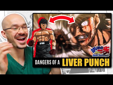 DOCTOR Explains the Dangers of a Liver Punch | Hajime No Ippo Anime