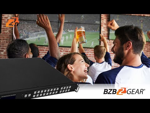 Multi-display Setup: 4K HDR HDMI Video Wall Matrix Switcher | BZBGEAR BZ-MVS8x8-4K