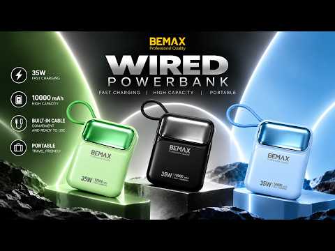 BEMAX 35W WIRED POWERBANK – FAST CHARGING PORATBLE POWERBANK