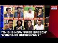 Ishkaran Bhandari Explains The Actual Meaning Of Free Speech During Debate, TMC Speaker Interrupts