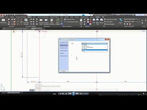 Advance Steel - Prototype Configuration - Dimension Style