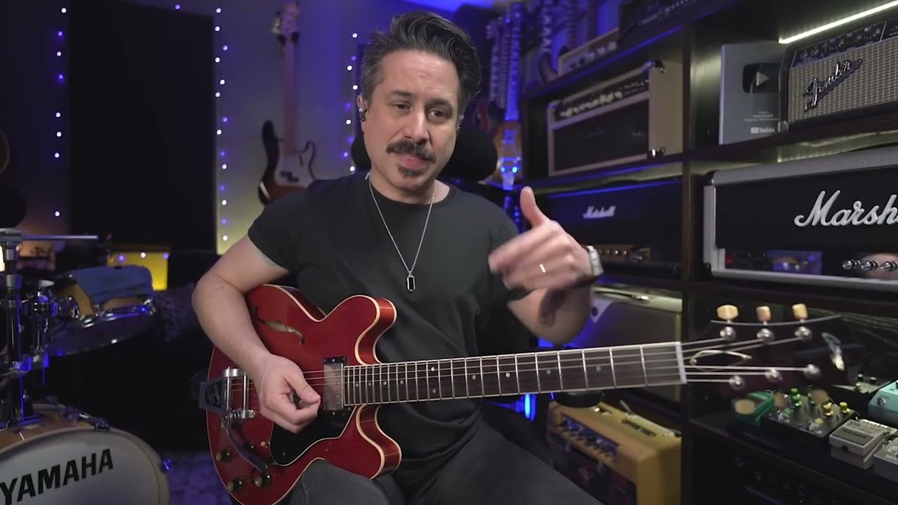 Corey Congilio: Playing a five-minor-7 arpeggio over a dominant 7 chord - YouTube