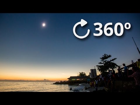 360º Total Solar Eclipse Experience 4K - Indonesia 2016