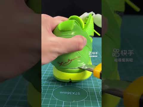 Too small so I cut them Nike Kobe 6 Protro Grinch CW2190-300 ASMR (GREEN APPLE/VOLT-CRIMSON-BLACK)