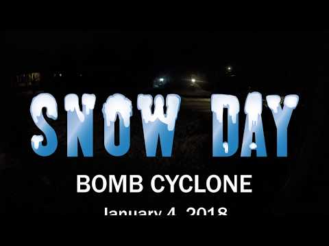 Bomb Cyclone Snow Day Time-lapse