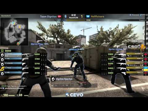 Team Dignitas vs HellRaisers Game 2 (CEVO-P CS:GO Season 8) - Helium & Metuz