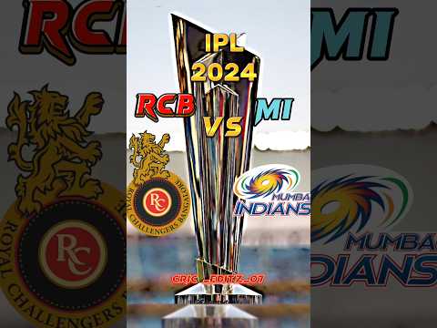 RCB vs MI in IPL 2024 | #trending #cricket #viral #shorts