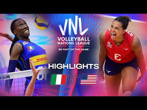 🇮🇹 ITA vs. 🇺🇸 USA - Quarter Finals | Highlights | Women's VNL 2024