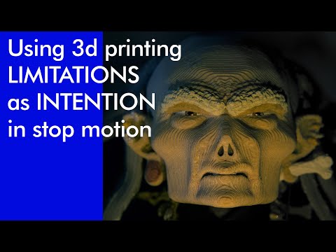How to use 3d printing limitation into intention in stop motion - Bone Mother