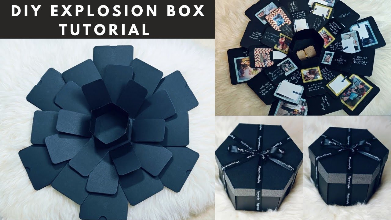 DIY Explosion Box | How To Make Explosion Box | Hexagon Explosion Box Tutorials | Personalized gift