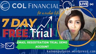 COL Financial 7Day Free Trial - Sign Up Application Demo Account