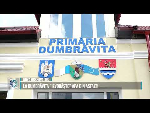 AT DUMBRAVIŢA WATER IS "SPRINGING OUT" FROM THE ASPHALT!