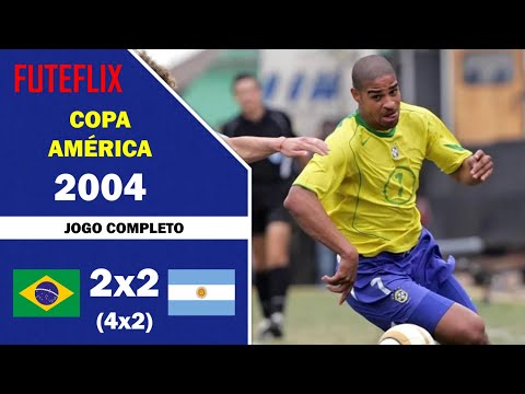 Brasil 2x2 Argentina - Copa América 2004 - Jogo Completo