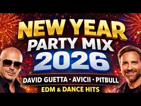 New Year Party Mix 2026 | David Guetta, Avicii & Pitbull