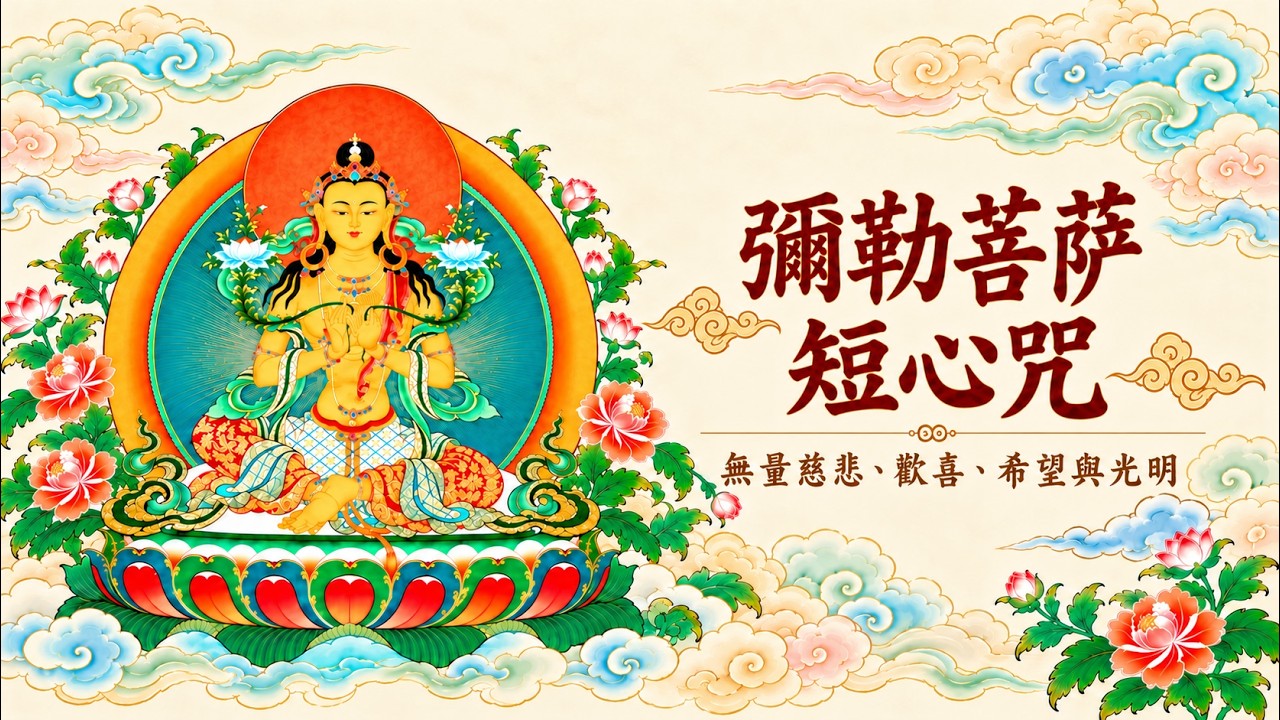 彌勒菩薩短心咒｜祈願消除業障・增長福慧・遠離三惡道・往生兜率淨土Maitreya Mantra
