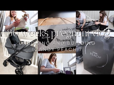Unboxing our icandy pram, organising the nursery, harvesting colostrum & more | 36 weeks pregnant