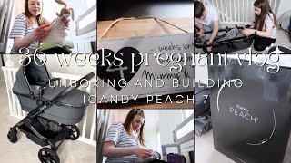 Unboxing our icandy pram, organising the nursery, harvesting colostrum & more | 36 weeks pregnant