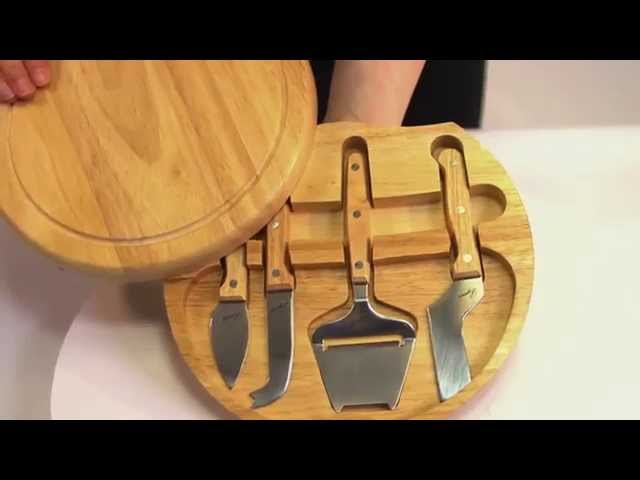 Vídeo relacionado con TOSCANA - a Picnic Time brand Warner Bros Circo - Juego de tablas de cortar y herramientas para queso, marrón, el señor de los anillos