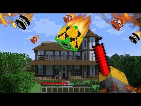 GIANT TNT APPEARS IN MY HOUSE IN MINECRAFT !! Minecraft Mods
