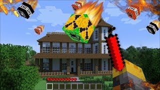 GIANT TNT APPEARS IN MY HOUSE IN MINECRAFT !! Minecraft Mods