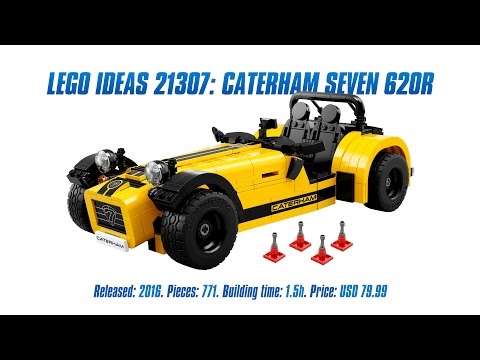 Vidéo LEGO Ideas 21307 : Caterham Seven 620R