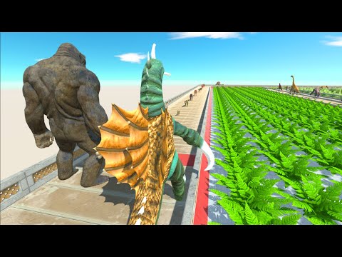 Gian 197x vs King Kong Death Run | Animal Battle Revolt Simulator