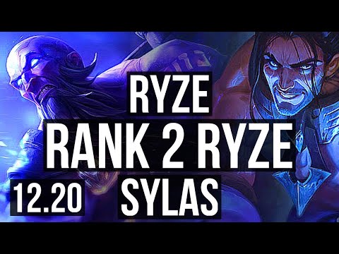 RYZE vs SYLAS (MID) | Rank 2 Ryze, Rank 30 | KR Challenger | 12.20