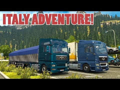ETS2 MAN TGA MOD Trip to Italy p1 (Euro Truck Simulator 2)