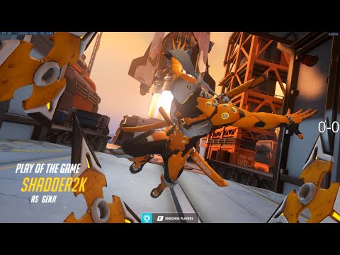 Overwatch Intense Genji Gameplay By Rank 1 Genji Shadder2k