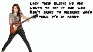 Miley Cyrus You And Me Together Lyrics