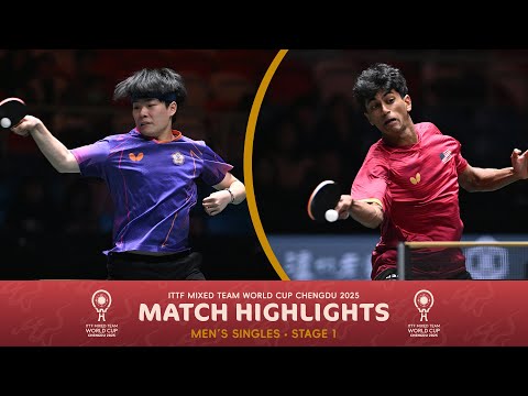 Lin Yen-Chun vs Sid Naresh | ITTF Mixed Team World Cup 2025 (Stage 1)