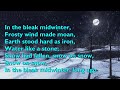 In the Bleak Midwinter (Tune: Cranham - 4vv) [with lyrics for congregations]