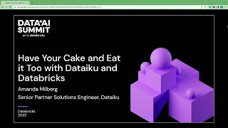 Sponsored by: Dataiku | Have Your Cake and Eat it Too with Dataiku + Databricks