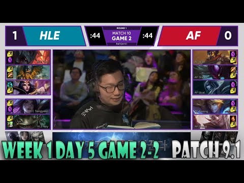 AFS vs HLE Game 2 | W1D5 LCK 2019 Spring | Afreeca Freecs vs Hanwha Life Esports - Patch 9.1