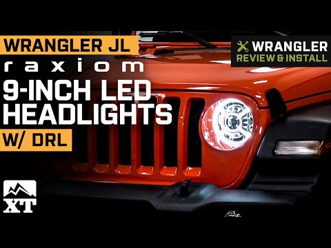 Jeep Wrangler JL Raxiom 9-Inch LED Headlights with DRL and Halo Review & Install