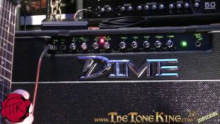 Video thumbnail for Dime D100C Amp Review using Dean DFH - Dimebag Style! - D100 Demo by The Tone King