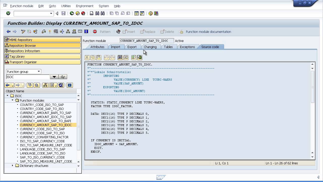 Learn SAP ABAP -  Modularizing Programs   Function Modules Part 1