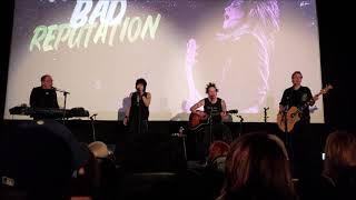 Joan Jett &amp; The Blackhearts acoustic live @ Bad Reputation Premiere Los Angeles 09-28-18 4K