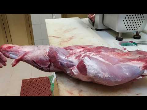 Despiece de paleta de ternera.
