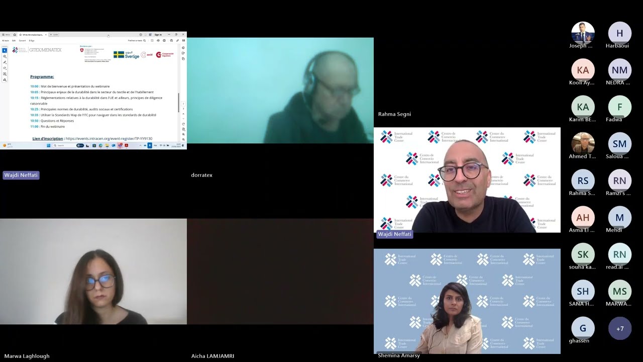 Webinaire GTEX Tunisie - ITC Standards Map
